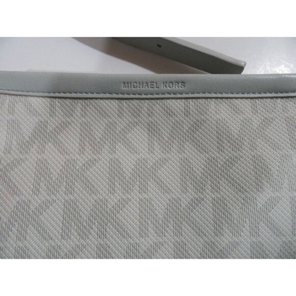 Michael Kors Signature Logo Fanny Pack Belt Bag Wallet Grey Size XL - Picture 2 of 5